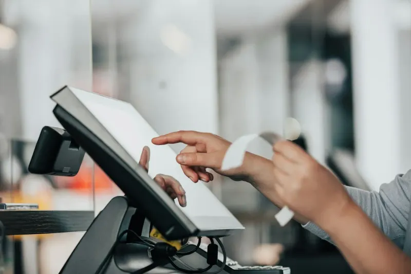 Màn hình phần mềm bán hàng EBIZ tại quầy